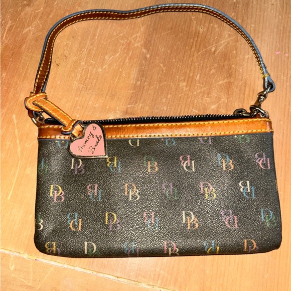 Dooney & Bourke Handbags - Dooney & Bourke Black Multicolor Wristlet